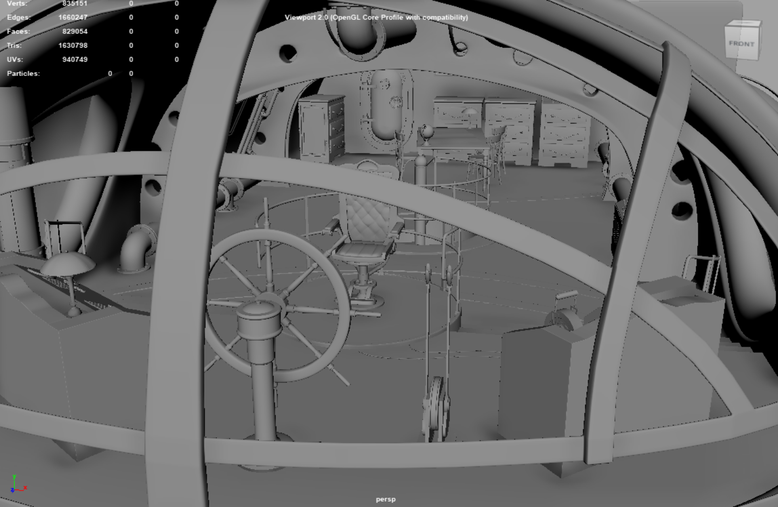 Interior architecture — modeling detail